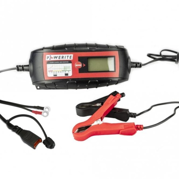 Powerite Powerite Smart Battery Charger, 6V/12V + Additional Eyelet Connector